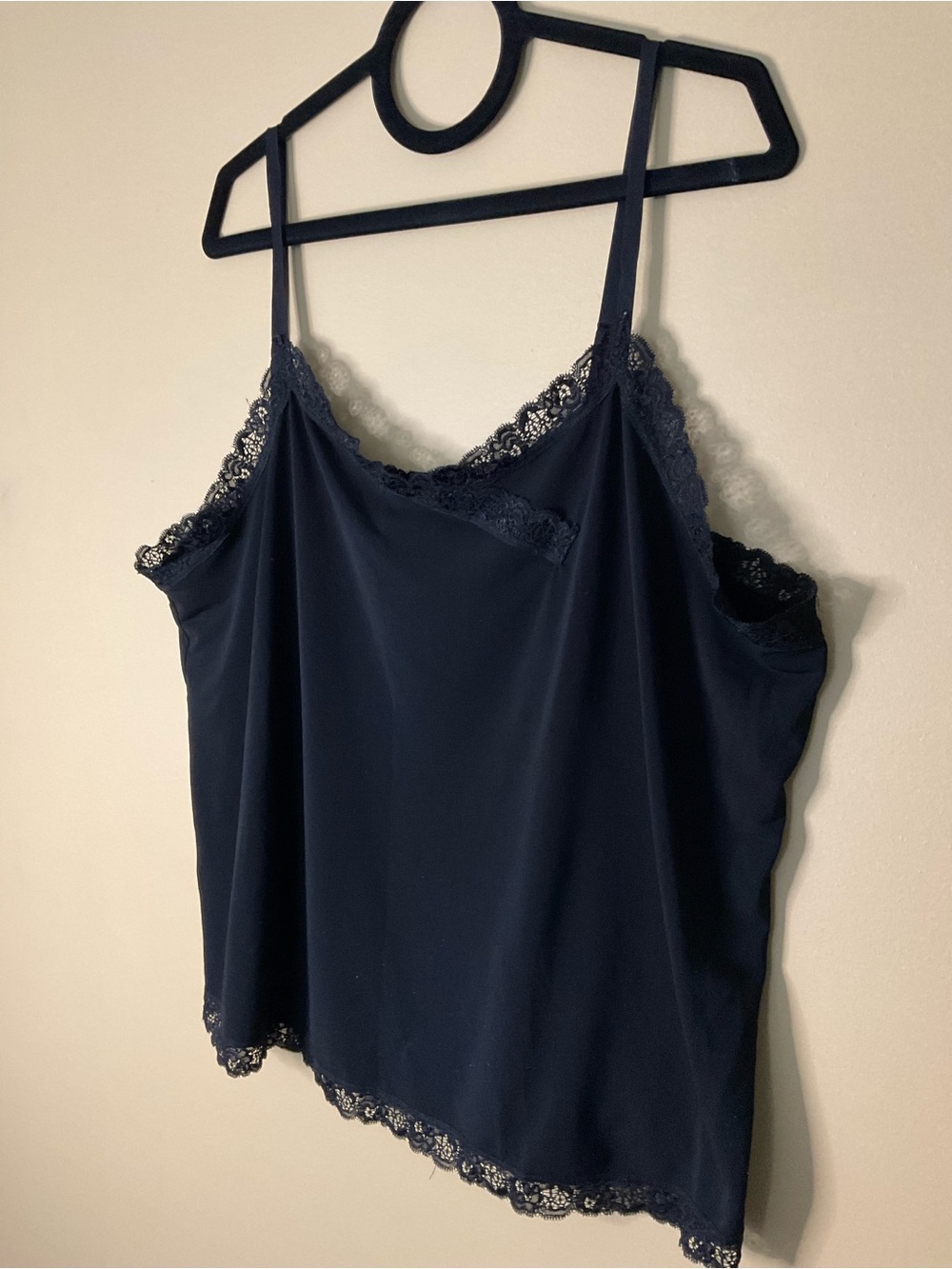 Lane Bryant Black Lace Trim Camisole